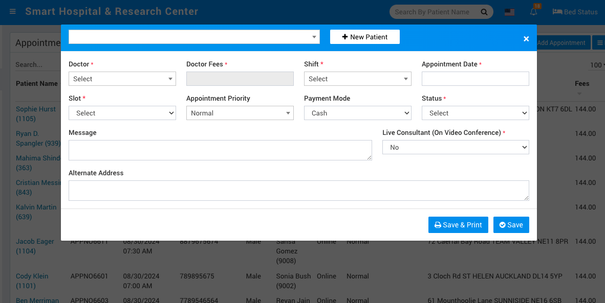 Doctor Management Module